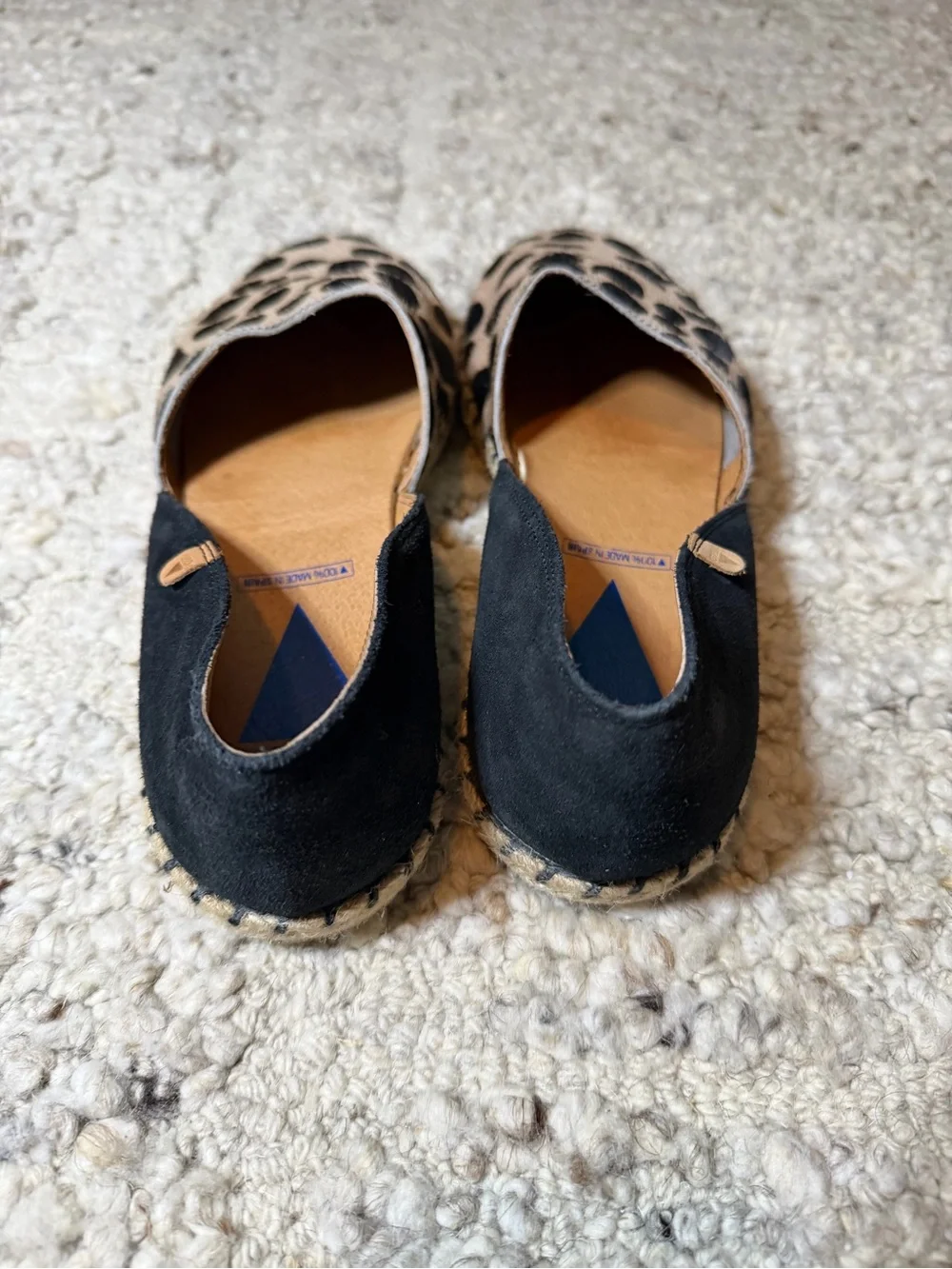 Verbenas Espadrille Flats - Black & Tan